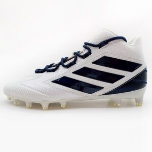 Adidas Freak Carbon Mid Football Cleats Mens Size 10.5 Shoes White Navy Blue